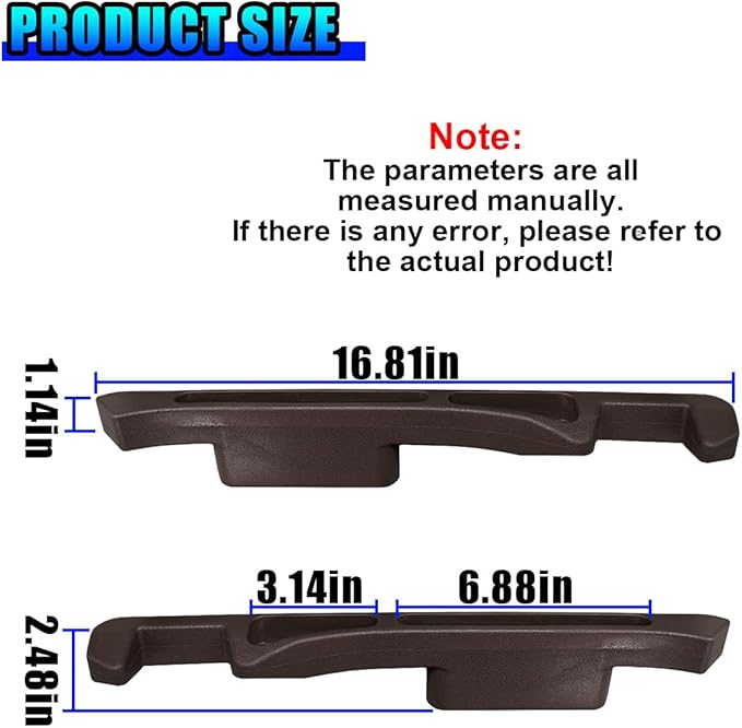 2PCS Car Seat Gap Filler Organizer, Multifunctional Car Gap Stopper Between Seat & Console Prevent Things Drop, Universal Vehicle Interior Phone Holder Accessories for SUVs Trucks (Brown)