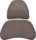 for Chevy Silverado 2007 2008 2009 2010 2011 2012 2013 Leather Car Seat Headrest Lumbar Cushion, Lumbar Support Pillow for Car,for Driving Traveling Relieving Neck Fatigue,3-C Brown