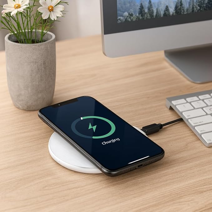 2Pcs Wireless Charger,15W Max Wireless Charging Pad Compatible with iPhone16/16Plus/16Pro /iPhone15/15Pro/15Plus/iPhone14/iPhone13/12/11/X/XR/XS/SE/8,Samsung Galaxy S25/S24/S23/S22/S21/S20/S10 (white)