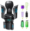 Car Cup Holder Expander, Cup Holder Insert Adapter with Expandable Arm and Adjustable Base,Fits Car, Truck, RV, SUV 12-64 oz and Big Bottles Mugs in 3'' - 6.2''Most Coffee Mugs Bottles,Cups