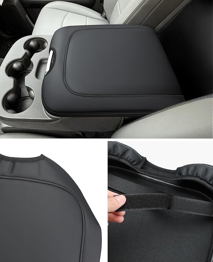 INTGET Center Console Cover for 2013-2018 Dodge Ram 1500 2500 3500 & 2013-2026 Ram 1500 Classic/2500/3500 Accessories Interior Middle Armrest Arm Rest Cushion Protector(Fit for Jump Seat Console)