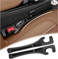2PCS Car Seat Gap Filler Organizer,2026 Upgraded Car Seat Gap Plug with Storage Slot & Seats Belt Holes as Phone Holder,Universal No Drop Seats Guard for Cars Interior Accessories