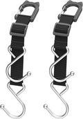 QUIDAOSO Purse Hook/Holder for Car, Car Seat Hooks for Headrest, Car Bag Hooks, Headrest Hooks for Car, 2 S-Shaped Heavy-Duty Metal Hooks, Safe and Anti Robbery, 2 Packs.