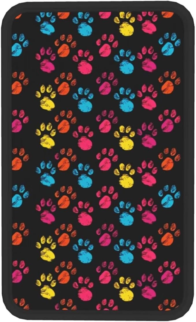 Car Center Console Cushion Pad Dog Paw Universal Waterproof Armrest Seat Box Cover Protector Paws Comfortable Cars Decor Accessories Fit for Most Vehicles, SUV