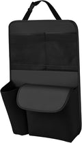 Car Trunk Organizer, Detachable Backseat Storage Bag Hanging Trunk Organizer with 4 Compartments, Large Capacity Seat Back Organization Interior Accessories for Car Truck SUV