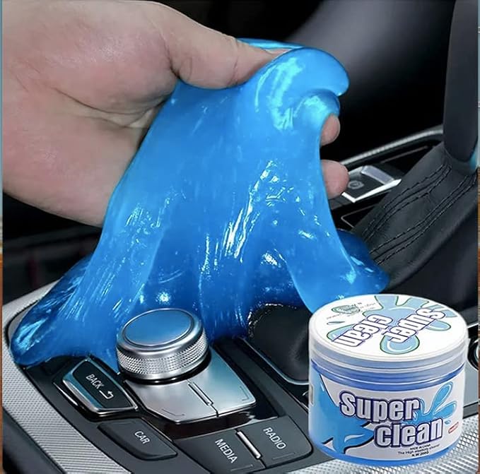 Cleaning Gel for Car, Car Cleaning kit for Detailing and Removing dust and Dirt from Automotive crevices, air Vents, and interiors. can be Used to Clean Keyboards, PCs, laptops, and Cameras.