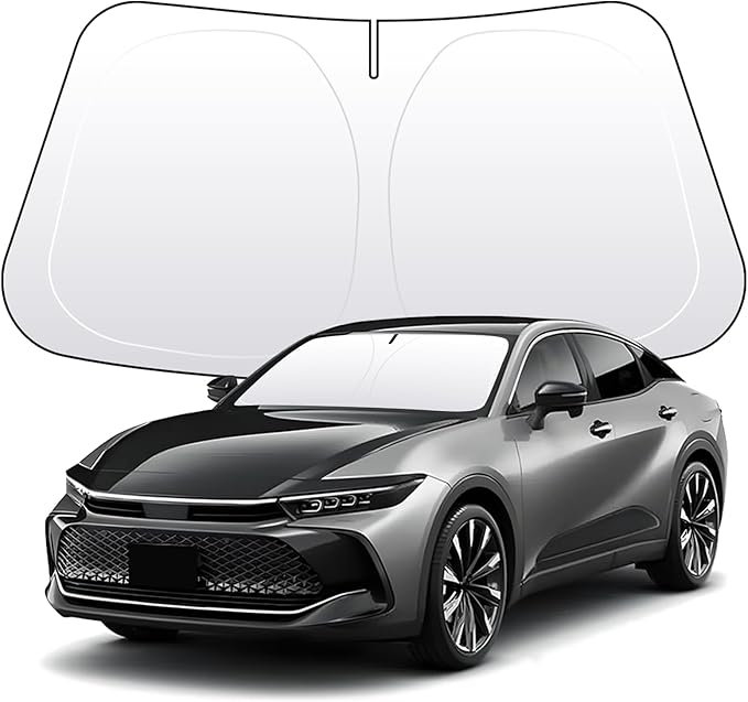 Thickened 2-Layer Front Windshield Sun Shade Compatible for Crown S230/S232 2022-present, Foldable Custom Fit Sunshade Blocks 99% Heat, Keeps Car Interior Cool (for Crown S230/S232 2022-present)