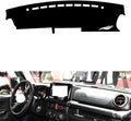 Leather Dashboard Cover Compatible with Suzuki Jimny 2019-2024 ，Dash Cover（Black）