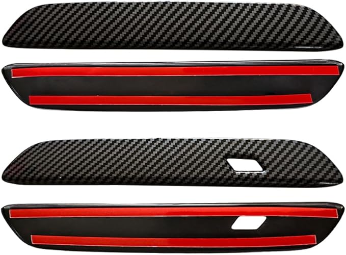 Car Exterior Door Handle Sticker Compatible with BMW X3 M50 xDrive 2025 2026, Door Handle Protector Trim (Carbon Fiber Pattern)