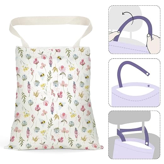 Pykfrhh Car Trash Can - Waterproof Back Seat Organizer for Vehicle, Travelling, Camping - Flower Daisy Sunflower Rose Decor