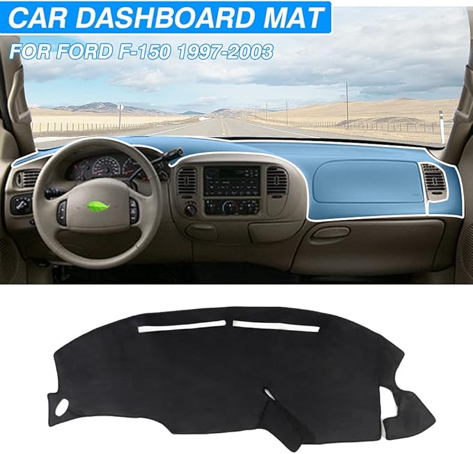 Cartist Dash Cover Compatible with Ford F-150 F150 1997-2003 Dashboard Cover Mat Non-Slip Pad Carpet Sunshield Protector