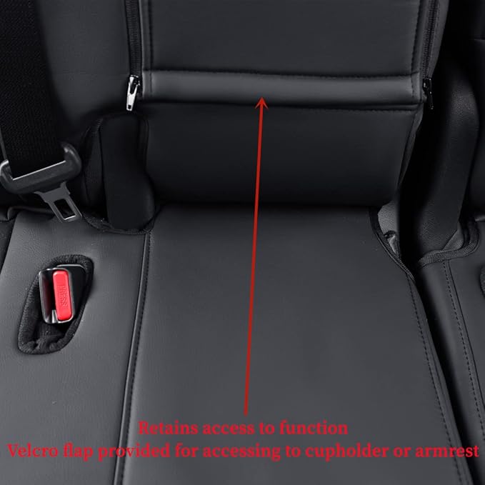 coverdream Grand Highlander Seat Covers Full Set for 2024 2025 2026 Toyota Grand Highlander SUV Seat Cushion,2nd Row w/Captain Seats,Fully Covered,Luxury Leather Car Seat Protector(Black & Diamond)