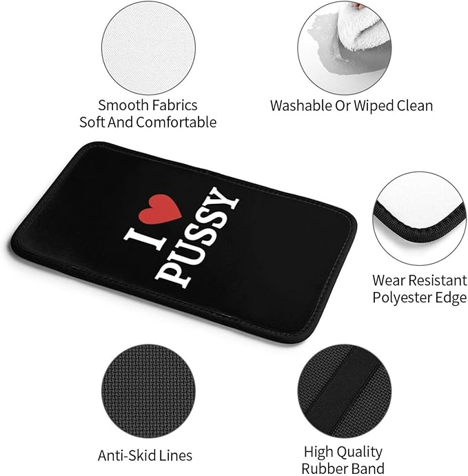 I Love Pussy I Love Sex Car Armrest Cover Center Console Cover Waterproof Car Armrest Seat Box Cover Protector Car Handrail Box Cushion for Car Truck Rv SUV and Many Vehicles