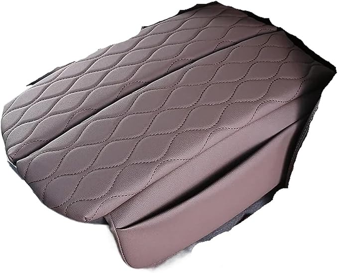 Center Console Cover,Compatible with BMW X5 F15 2014-2018 X6 F16 2015-2019 Car Armrest Box Pad Soft Leather Elbow Support Arm Rest Cushion(Brown)
