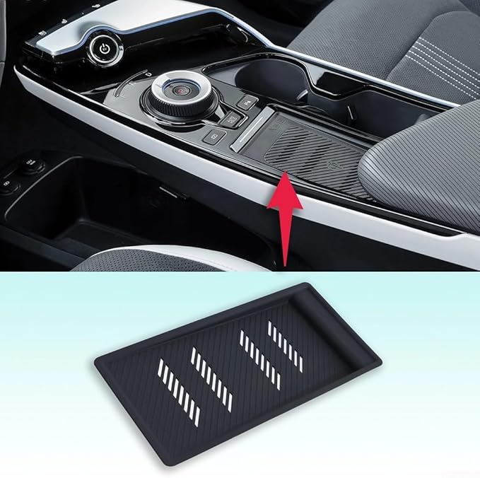 For Kia EV6 Wireless Charging Non Slip Mat Keeps Small Items Secure and Tidy