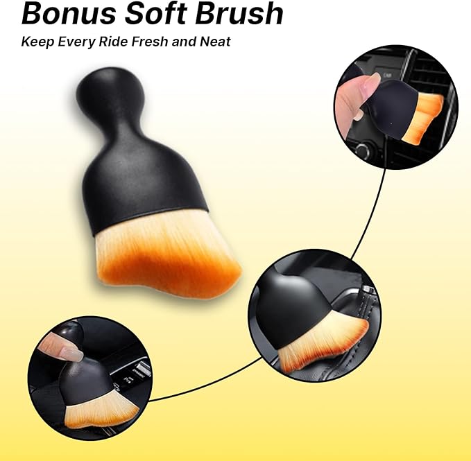 Dash Cover Mat for Ford 1992 1993 1994 1995 1996 F150 F250 F350 with Dust Brush Non-Slip Dashboard Cover Mat Center Console Sunshield Protector Pad Interior Accessories