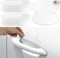 Sibba 20 PCS Car Door Handle Protectors Carbon Fiber Clear Protective Film Anti-Scratch Guard Self-Healing Paint Protection Decal Handle Cup Protector Universal Fit for All Vehicles SUVs Trucks