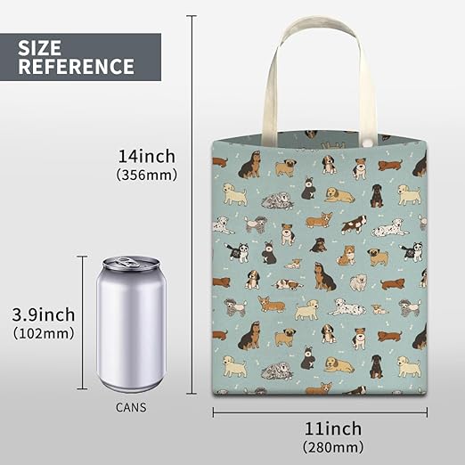 ABUIFDK Car Trash Can, Cute Car Trash Bag, Hanging Car Organizer and Storage Bag, Trash Bin for Car Accessories, Vehicle, Travelling, Camping Cute Blue Dogs