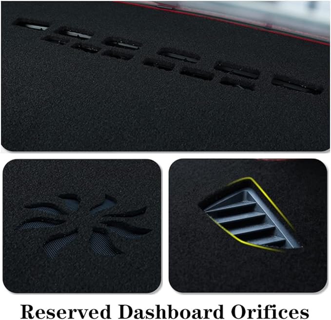 Dashboard Cover for Buick Enclave 2021-2025,Polyester Dash Covers mat,Car Dash Board Protecter Cover,Interior Dash Covers Pads,Black