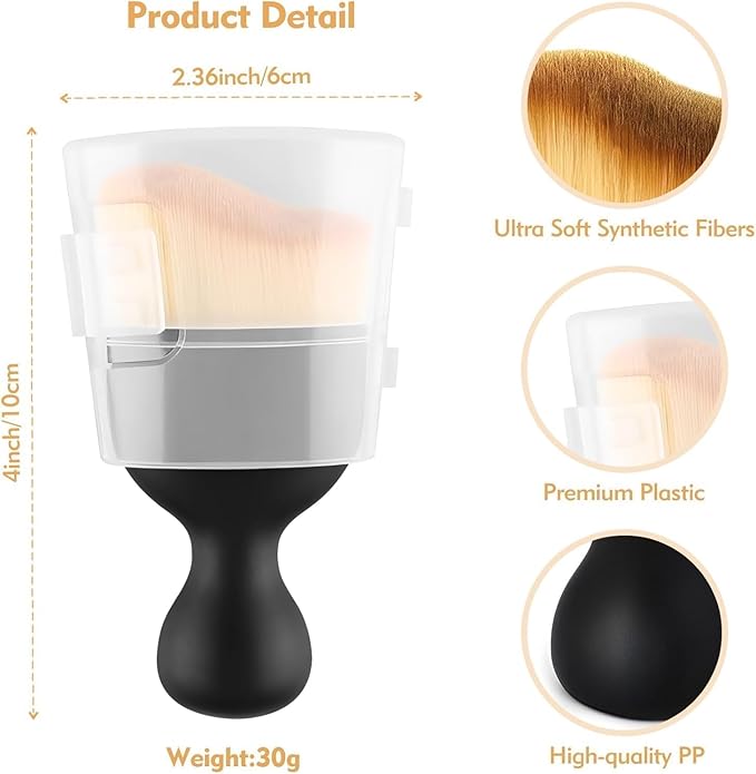 Car Interior Dust Brush, Car Detailing Brush, Soft Bristles Detailing Brush Dusting Tool for Automotive Dashboard, Air Conditioner Vents, Leather, Computer,Scratch Free (1)