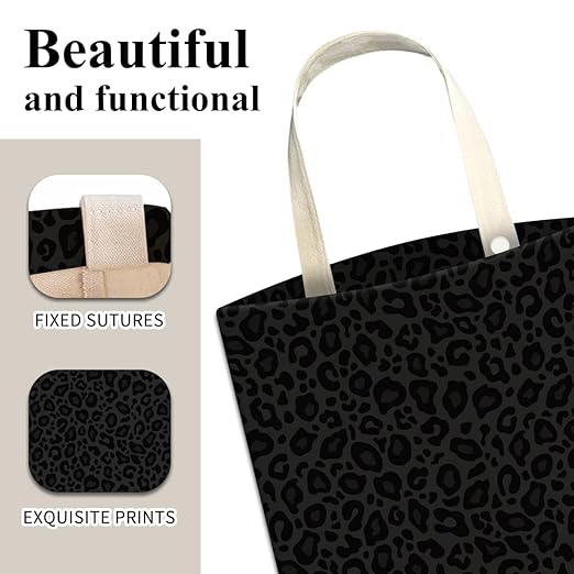 ABUIFDK Car Trash Can, Cute Car Trash Bag, Hanging Car Organizer and Storage Bag, Trash Bin for Car Accessories, Vehicle, Travelling, Camping Cute Black Leopard
