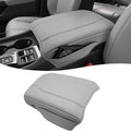 KBH Center Console Armrest Cover for Honda Pilot 2023-2026, Ridgeline 2024 2025, Passport 2024-2026, Middle Console Lid Protector, Vinyl Leather Trim with Side Pockets, Anti-Scratch, Gray