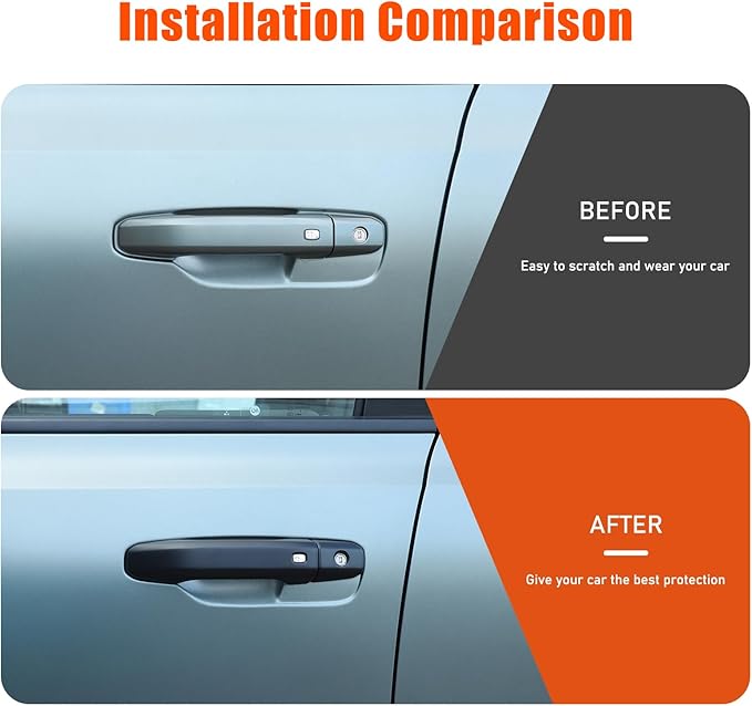 for Hummer EV Accessories Exterior Door Handle Cover,ABS Car Door Handle Protectors Cap Compatible with Hummer EV SUV Pickup SUT 2024 2025+ 8PCS (Matte Black)