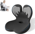 Ergonomic Seat Cushion,Office Chair Cushion with Lumbar Support Pillow,Memory Foam Car Seat Cushions,Designed for Sciatica, Tailbone,Back Pain,Back Cushion for Office,Car,Home Desk Chair