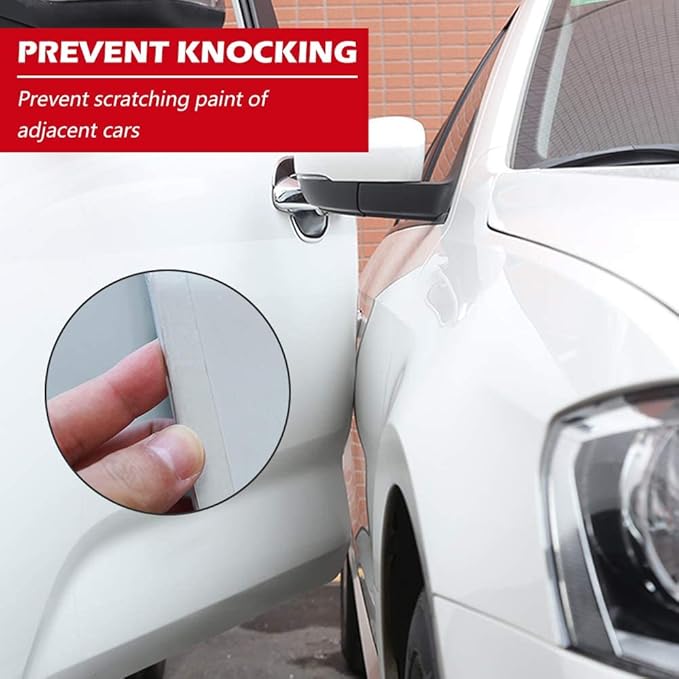 CloudBuyer Universal Door Edge Protector, Clear Sill Guard Film with Anti-Collision Protection for Vehicles (33Ft x 4In, Transparent)