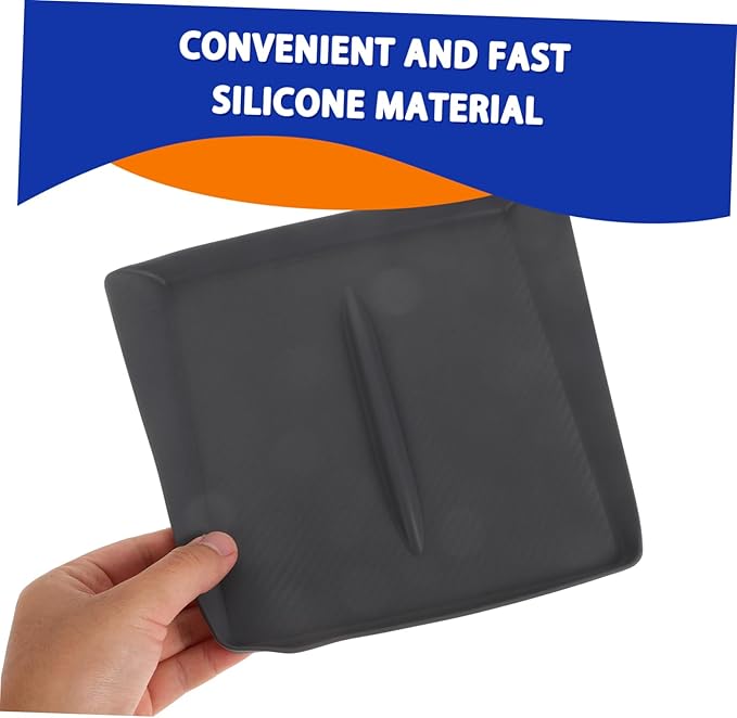 GLEAVI Center Console Cordless Charger Mat - Silicone Phone Charging Pad for Convenient Charging Sleek Design Enhancing Vehicle Interior