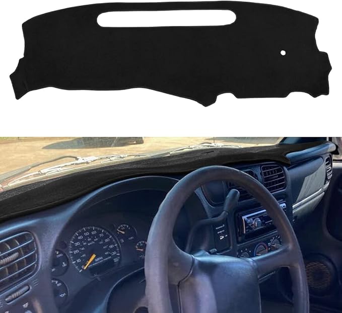 Dash Cover Dashboard Cover Mat Pad for 1998-2004 Chevy Chevrolet S10 Blazer/GMC Jimmy Sonoma (Black) Y39
