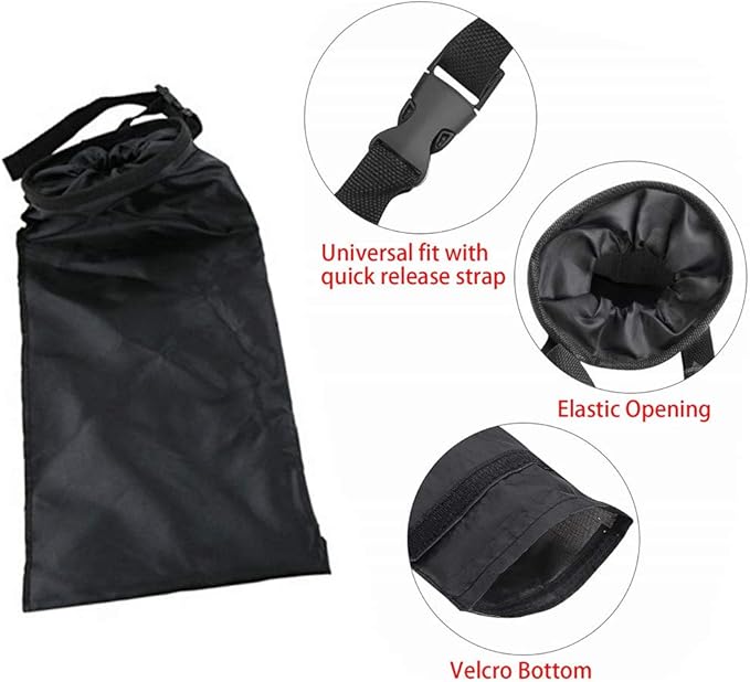 AISIBO Car Trash Can Washable Eco-Friendly Hanging Seat Back Car Garbage Bag for Travel (2 Pack)