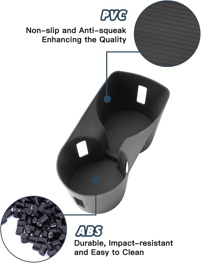Ruiya (2Packs) 2026 Palisade Center Console Cup for Hyundai Palisade 2026 Accessories Wireless Silicone Mat & Cup Holder Inserts Compatible with 2026 Hyundai Palisade SEL/Limited/Calligraphy
