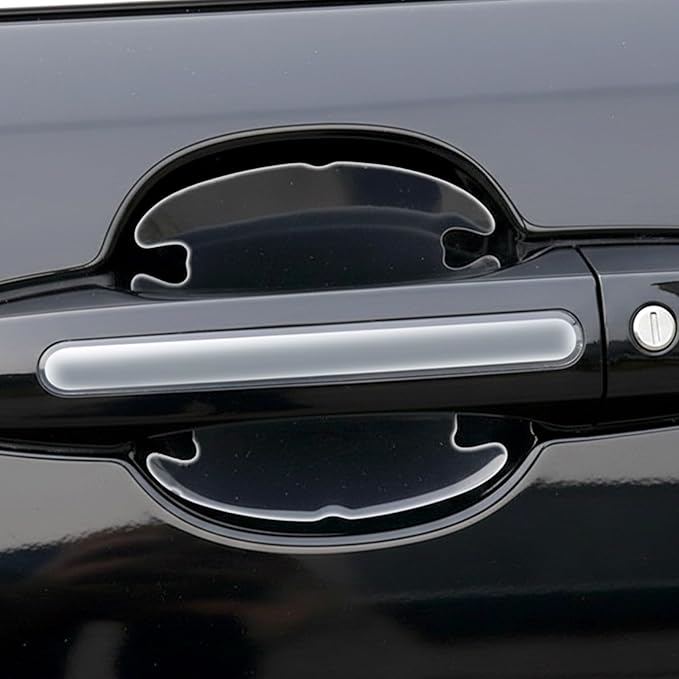 8 Pcs Waterproof and Scratch Resistant Paint Protection Pad Universal Car Door Handle Protector Car Door Handle Scratch Protector Transparent Rearview Anti-Collision Protection Pad for Most Cars