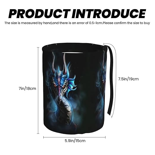 Yellow Dragon Black Car Trash Can Leak Proof Hanging Waterproof Garbage Can Multipurpose Trash Bin for Car SUV Front Seat Headrest Collapsible and Portable Storage Pocket