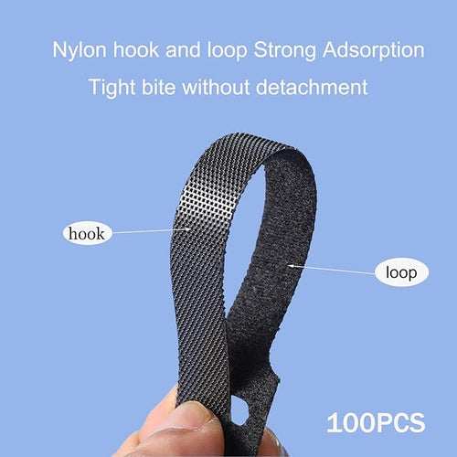 100PCS Cable Ties, 6-Inch Reusable Cord Organizer, Multifunctional Wire Organizer, Perfect for Cable Management in the Home, Office and Garden