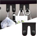 Mandark Car Co-Pilot Glovebox Hooks, Anti-Scratch Auto Co-Pilot Glove Box Hanger, Vehicle Interior Storage Organizer for Handbags Purses Coats, Universal for RV, SUV, Truck (Black/Double Hooks)