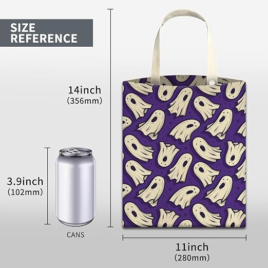 ABUIFDK Car Trash Can, Cute Car Trash Bag, Hanging Car Organizer and Storage Bag, Trash Bin for Car Accessories, Vehicle, Travelling, Camping Cute Purpule Ghost