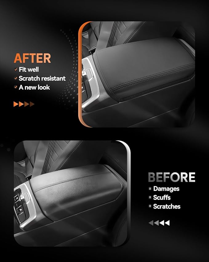 CDEFG for 2022-2025 2026 Hyundai Santa Cruz Center Console Cover Armrest Box Cover for Santa Cruz Pickup (SE, SEL, SEL Activity, XRT, Limited) Accessories Console Arm Rest Protector