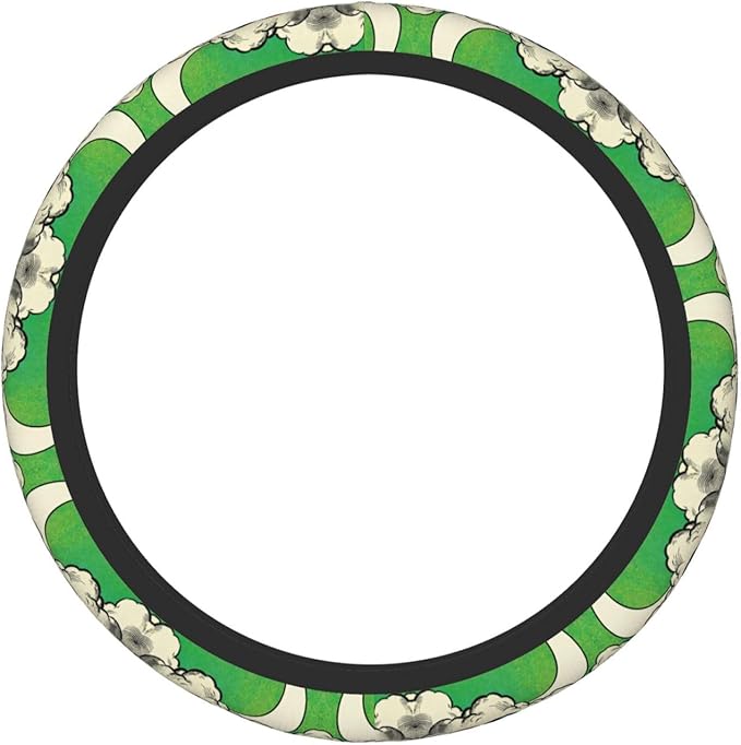 Cocker Whippet Dog Neoprene Steering Wheel Covers Women Men Car Accessories, Universal 15 Inch Fit Auto, Suvs, Truck
