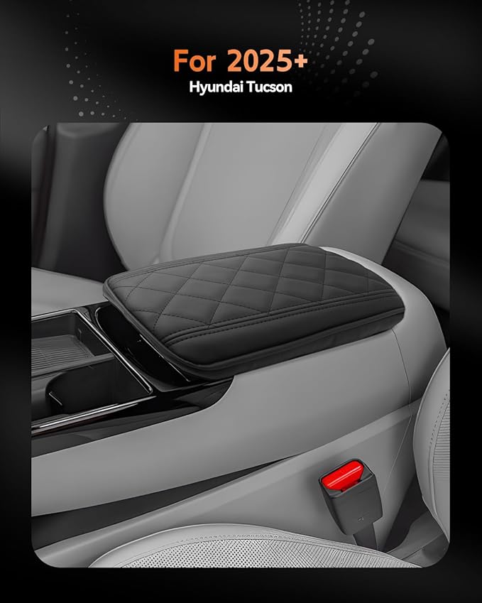 CDEFG for 2025 2026 Hyundai Tucson Center Console Cover Armrest Cover for Tucson (SE, SEL, SEL Convenience, XRT, Limited) 2025+ Accessories Arm Rest Protector Only Fit Electronic