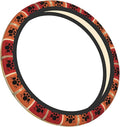 Retro Vintage Drum Kits Car Steering Wheel Cover, 15 Inch Steering Wheel Cover Stylish Decor for Most Cars