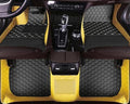 Custome Car Mats Accessories All Weather Floor mats Compatible with Automotive Floor Mats Passenger car mats (Yellow Black)