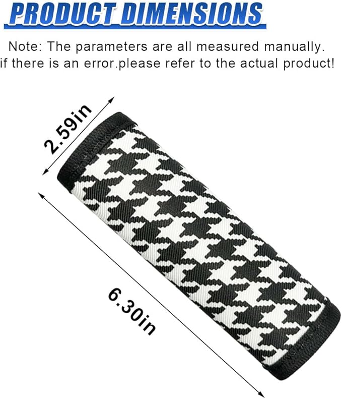 Car Inside Door Handle Protector, Soft Car Inner Front Rear Door Pull Handle Cover, Universal Anti-Scratch Vehicle Interior Grip Gloves Decoration Accessories for Women Men (Grid-4PCS)