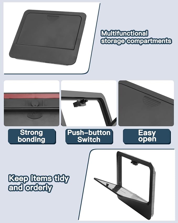 (4PCS) 2026 Passport Center Console Organizer,for Honda Passport 2026 Accessories (Armrest Privacy+Center+Cup Holder+Wireless Mats) Compatible with 2026 Honda Passport TrailSport/TrailSport Elite/RTL