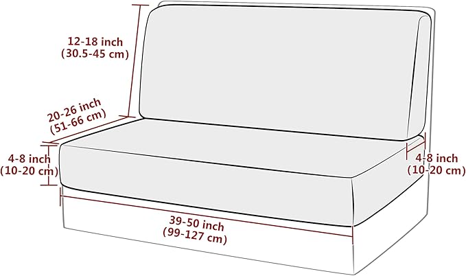 Stretch Rv Dinette Cushion Covers,Rv Couch Covers Dinette Booth Seats with 1 Backrest & 1 Bench Cover,38 in Camper Cushion Covers Dinette Table Slipcover,2 Set-Dark Coffee