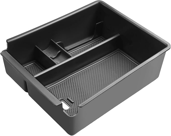 SKTU for 2025 2026 Hyundai Tucson Center Console Organizer for 2025 2026 Hyundai Tucson (SE/SEL/XRT) Console Tray 2025 2026 Tucson Accessories Insert ABS Armrest Storage Box with Coin Holder (Black)
