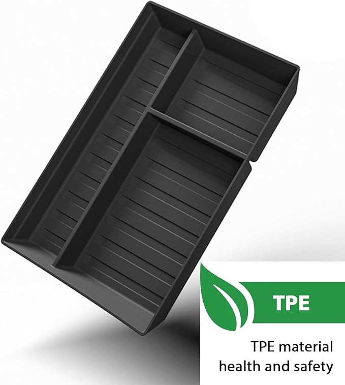 Glove Box Organizer Tray Compatible, Co-Pilot Gloves Storage Box Center Console Organizer Console Tray PJ0004