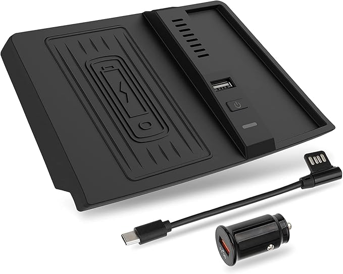 Wireless Charger for Subaru Forester 2024 2023 2019 2020 2021 2022,for Subaru Crosstrek Accessories 2018-2023,for Subaru Impreza 2017-2023 Center Console Organizer Wireless Charging