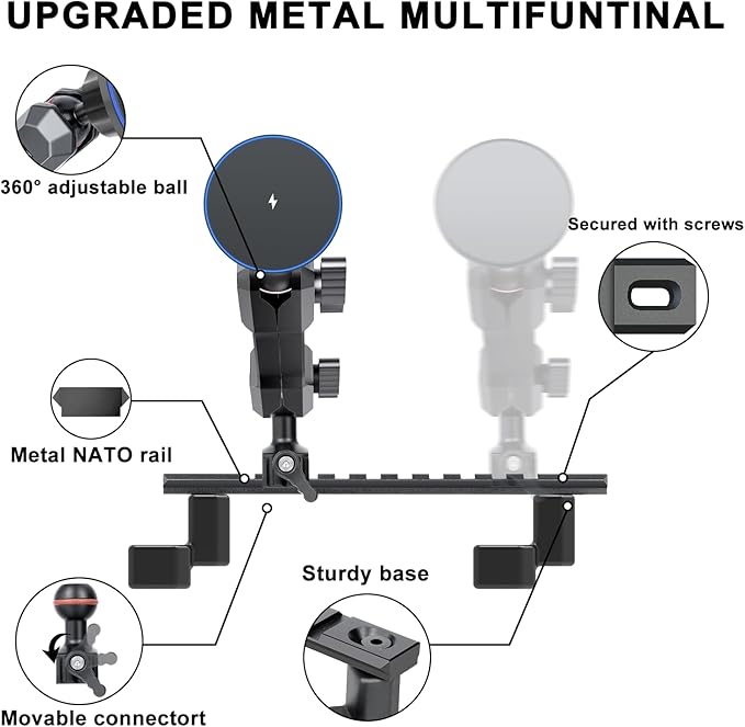 for 2022-2026 Chevrolet Silverado & GMC Sierra Phone Charger Mount, 2022+ Chevy Silverado 1500/2500/3500 Wireless Charging Phone Holder, Only fit 13.4" Touchscreen, 2026 Silverado & Sierra Accessories